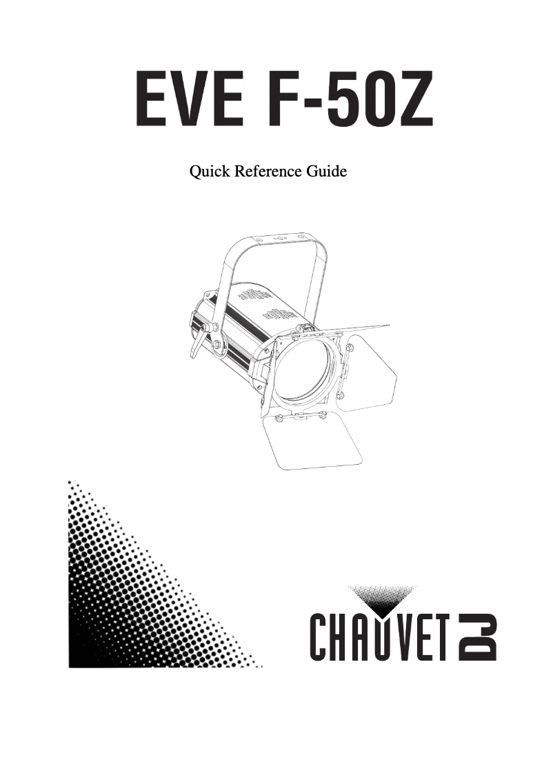 Page n°1 - Manuel utilisateur Chauvet EVE F-50Z