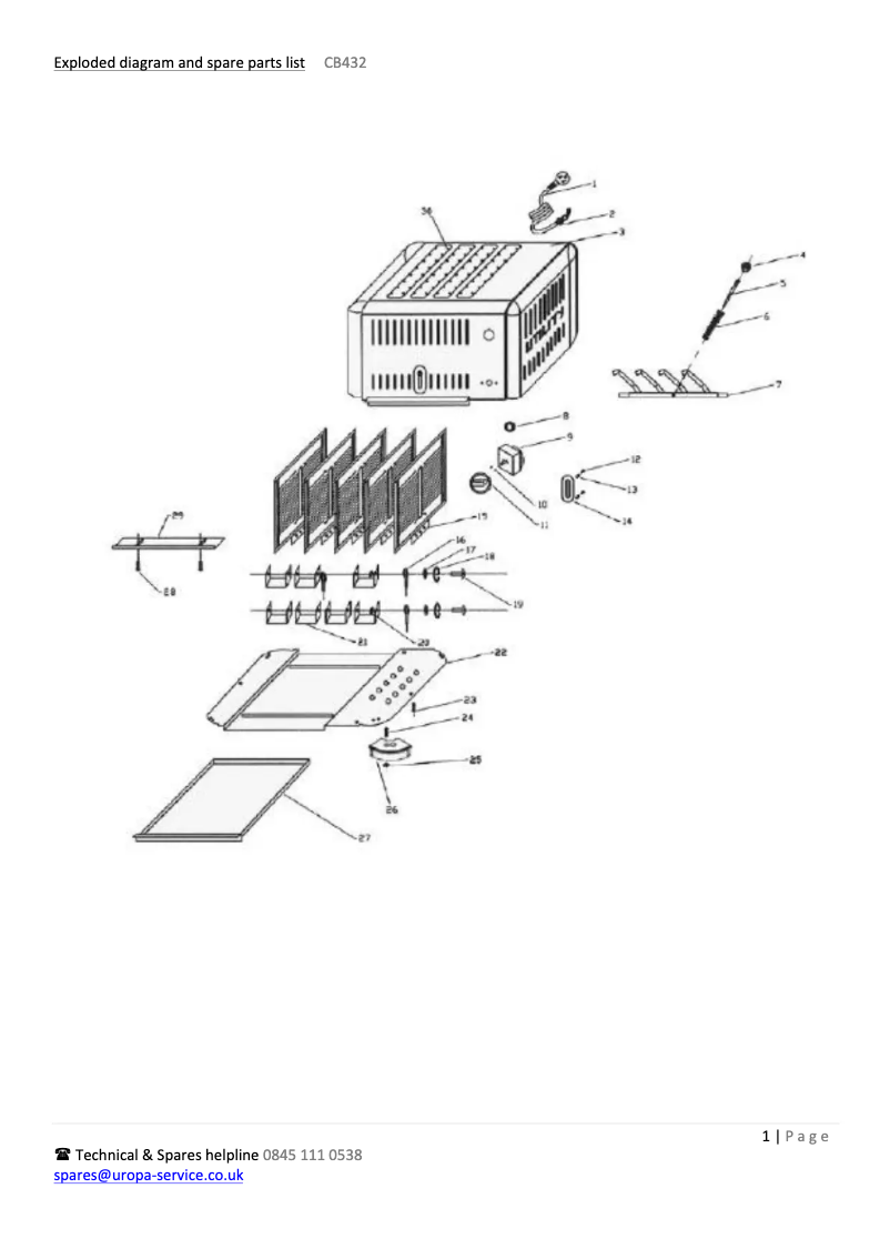 Image de la première page du manuel de l'appareil CB432