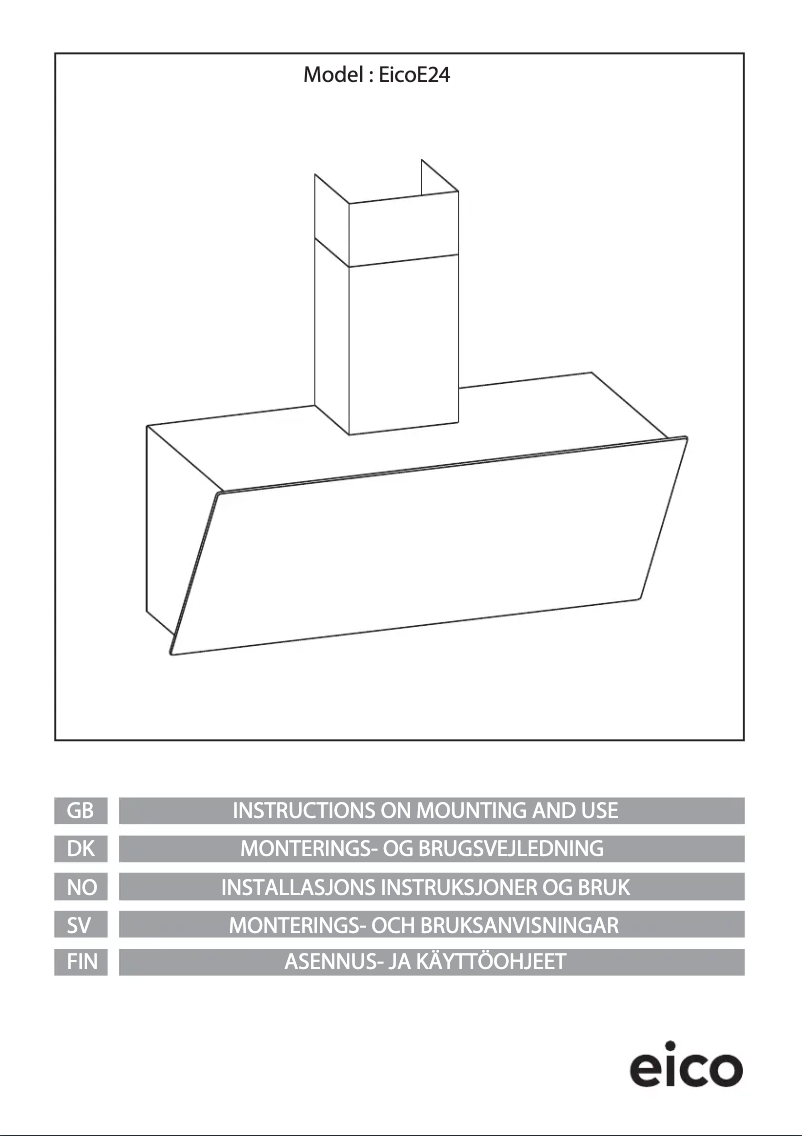 Page 1 de la notice Manuel utilisateur Eico E24 60 Sand Stone