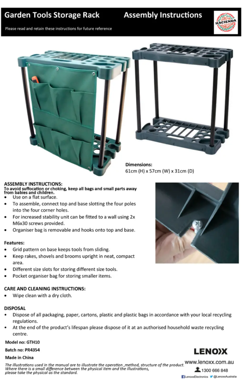 Image de la première page du manuel de l'appareil GTH10