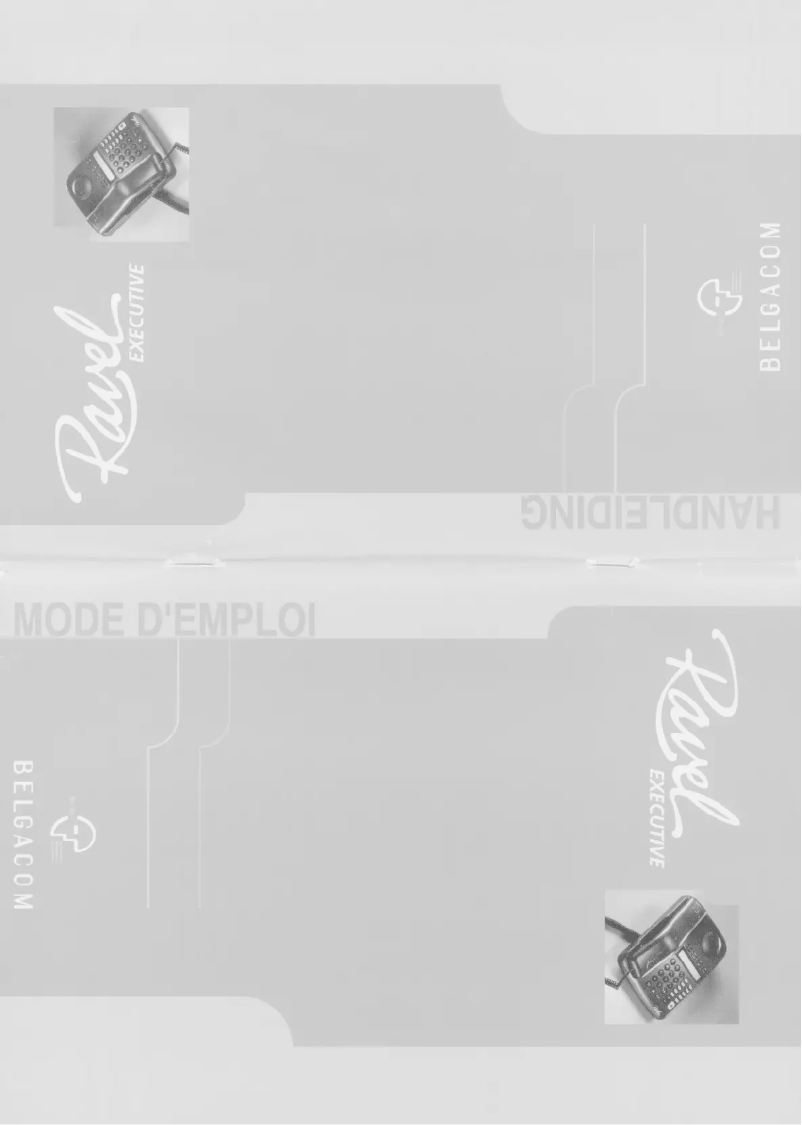 Image de la première page du manuel de l'appareil Ravel Executive