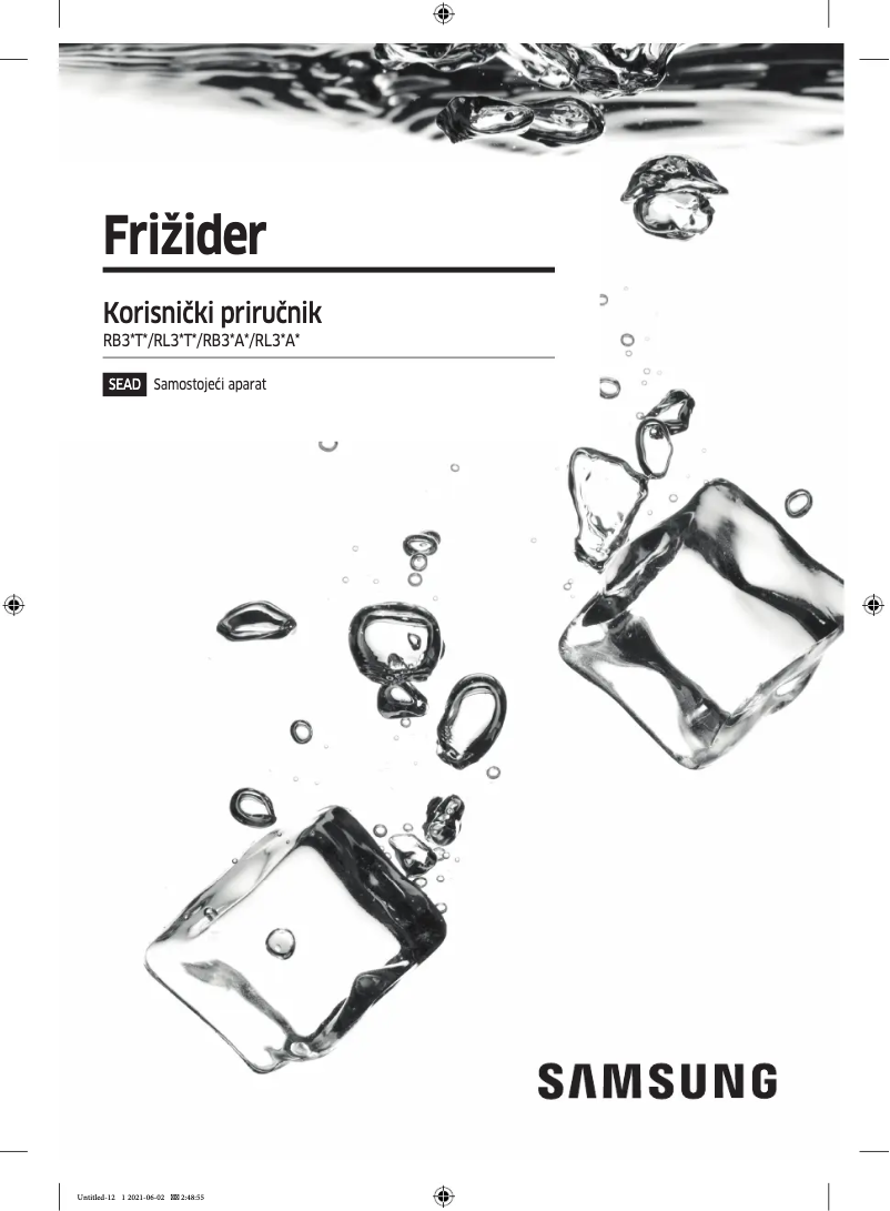 Page n°1 - Manuel utilisateur Samsung RB36T602FB1