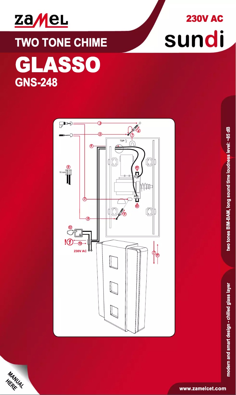 Image de la première page du manuel de l'appareil Glasso GNS-248