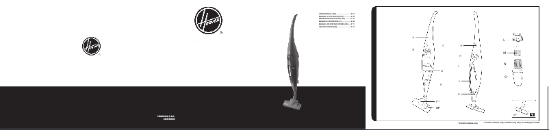 Page n°1 - Manuel utilisateur Hoover SR71_SB01011