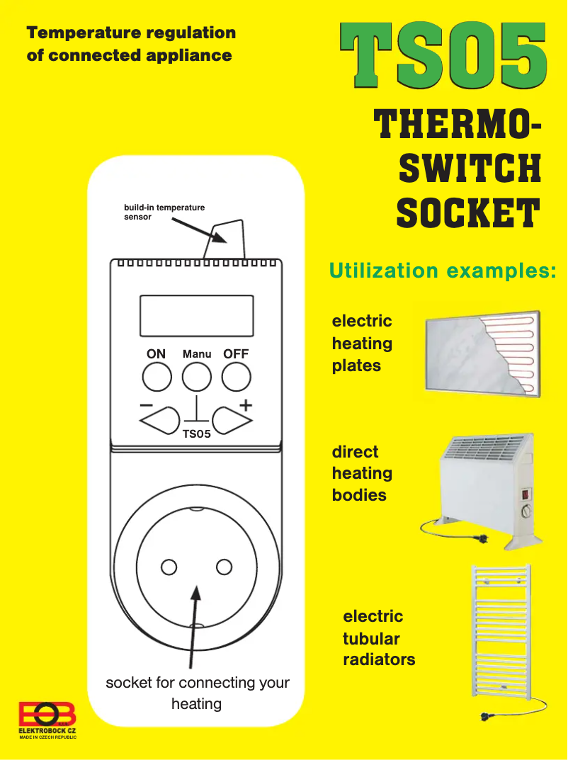 Page 1 de la notice Manuel utilisateur Elektrobock TS05