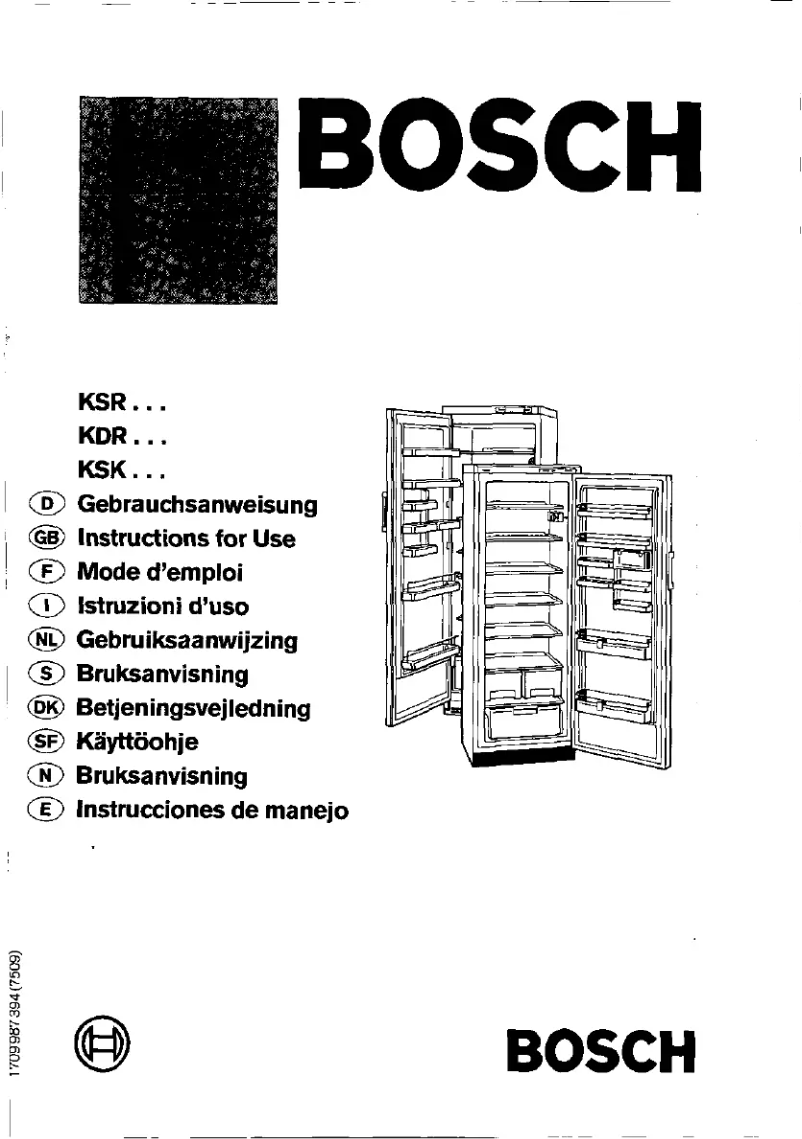 Página 1 del manual Manual de usuario Bosch KSK38V00