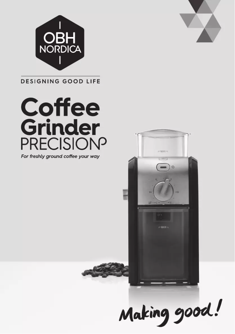 Page 1 de la notice Manuel utilisateur OBH Nordica Precision GD7008S0