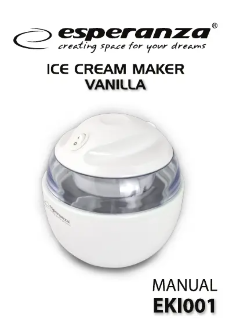 Page 1 de la notice Manuel utilisateur Esperanza Vanilla EKI001