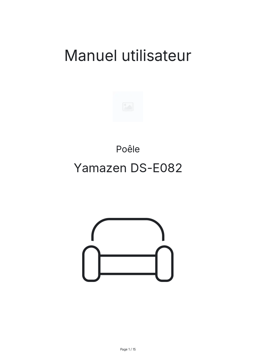 Page n°1 - Manuel utilisateur Yamazen DS-E082