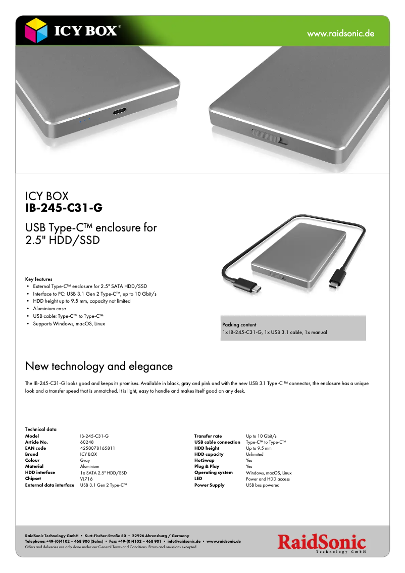 Image de la première page du manuel de l'appareil IB-245-C31-G