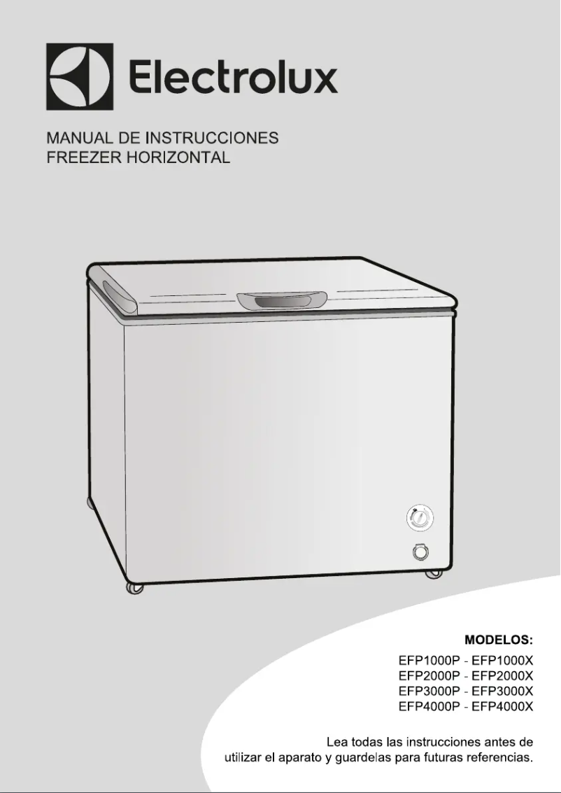 Page n°1 - Manuel utilisateur Electrolux EFP2000X