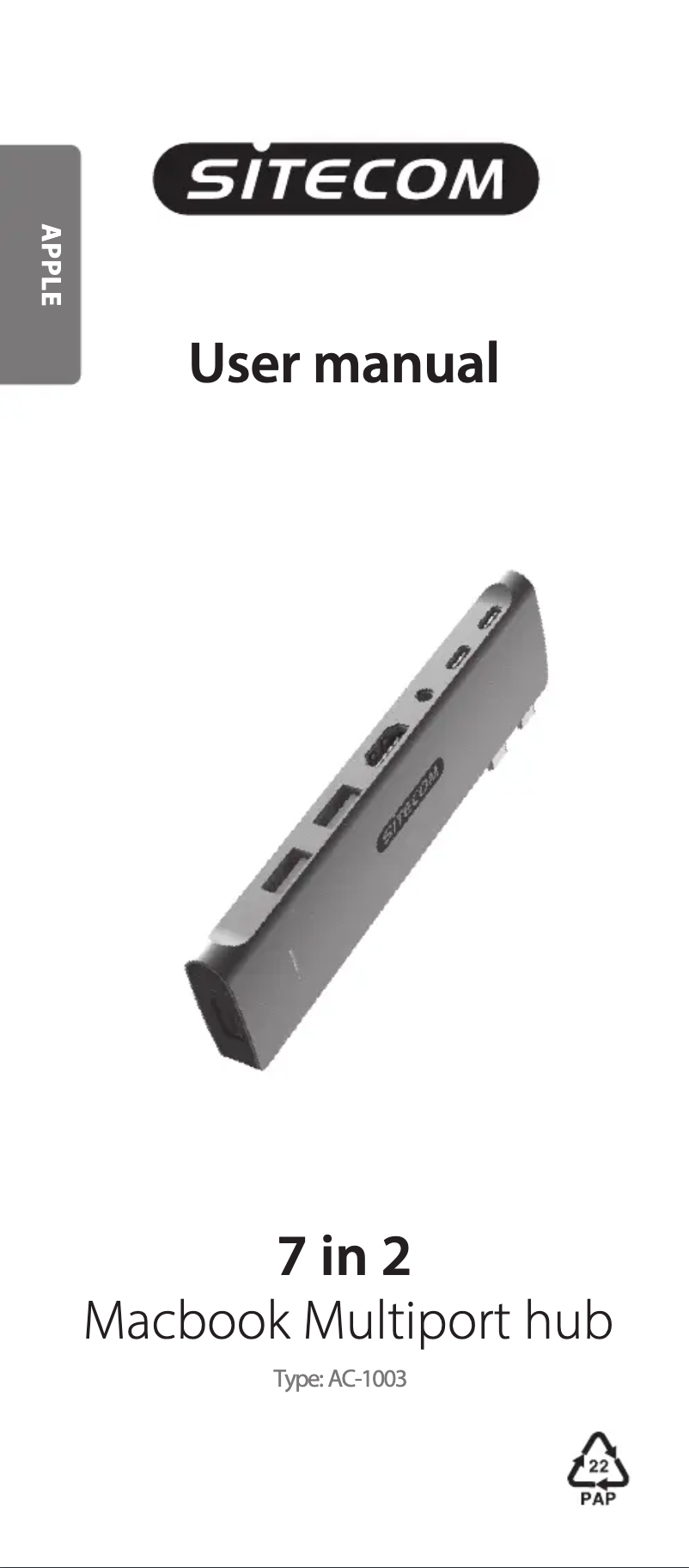 Page n°1 - Manuel utilisateur Sitecom AC-1003
