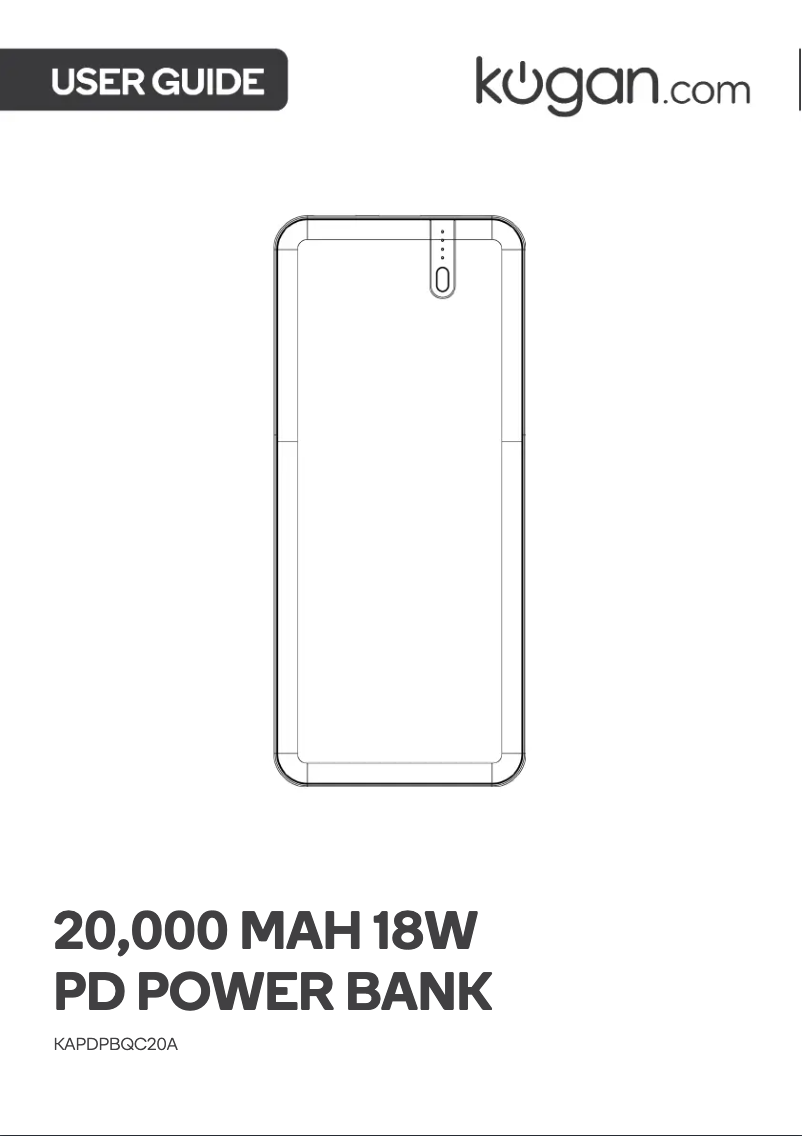 Image de la première page du manuel de l'appareil KAPDPBQC20A