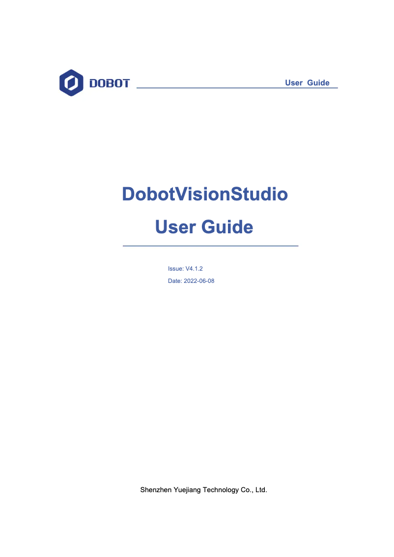 Page 1 de la notice Manuel utilisateur Dobot Magician