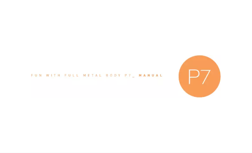 Page n°1 - Manuel utilisateur iRiver P7