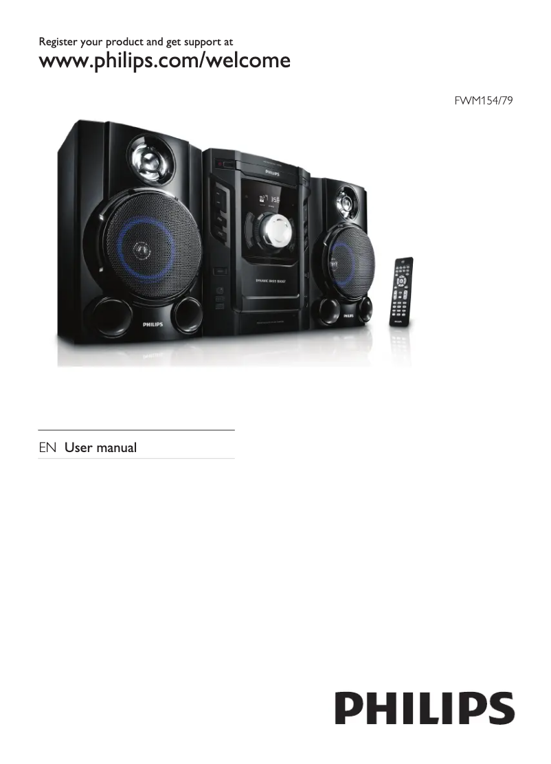 Page n°1 - Manuel utilisateur Philips FWM154