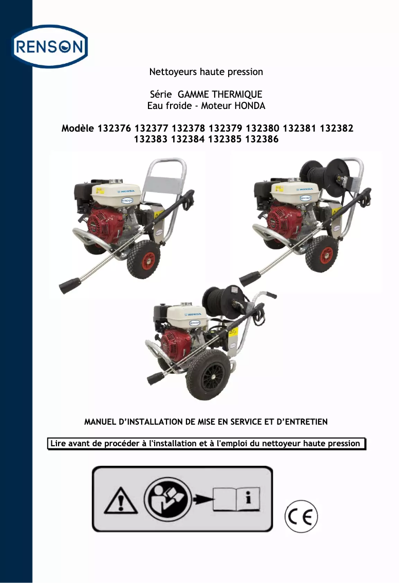 Page n°1 - Manuel utilisateur Renson 132376