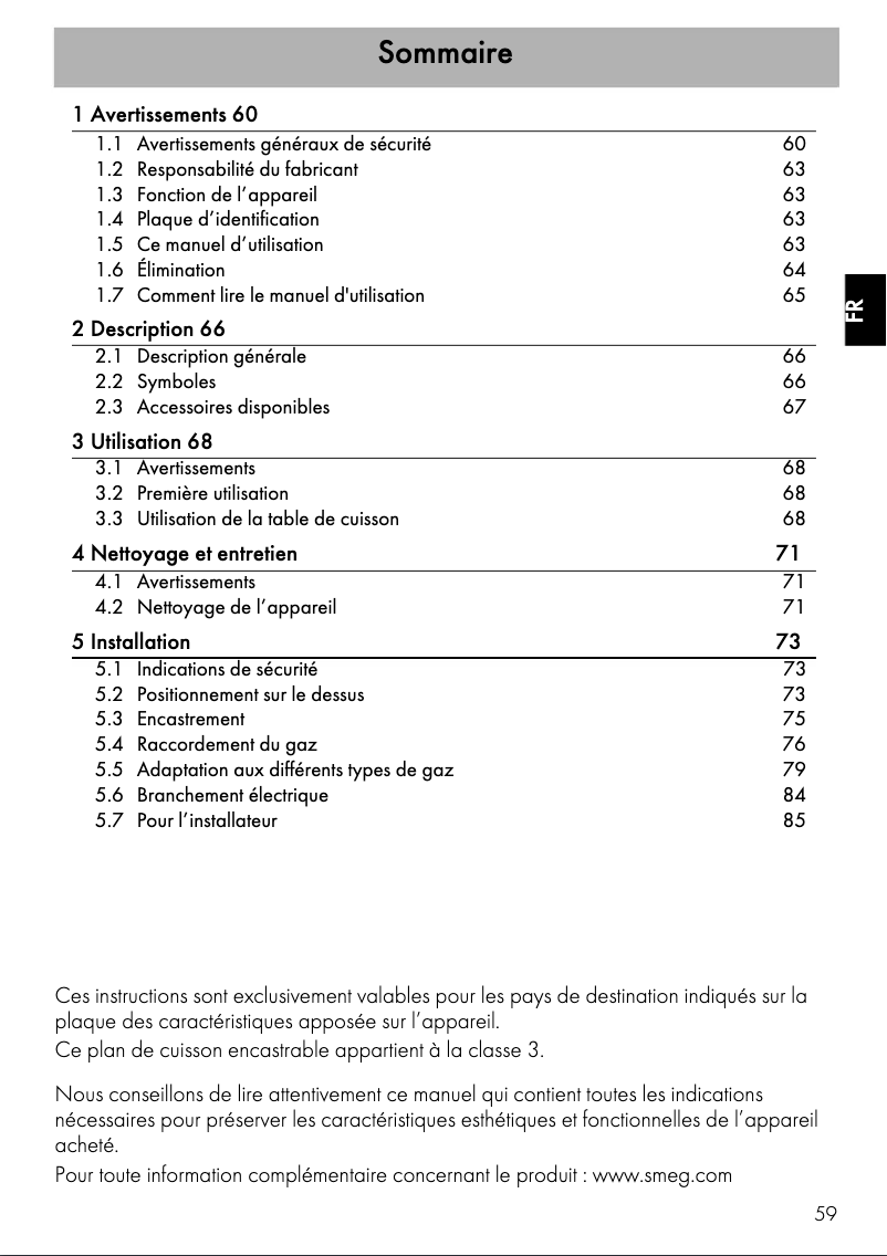 Image de la première page du manuel de l'appareil PGF31G-1