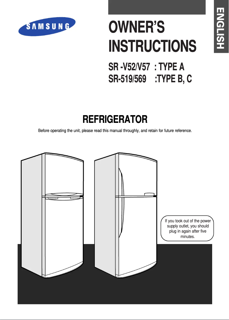 Page n°1 - Manuel utilisateur Samsung RS23KGRS