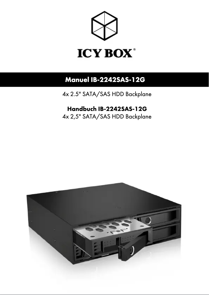 Page n°1 - Mode d'emploi Icy Box IB-2242SAS-12G