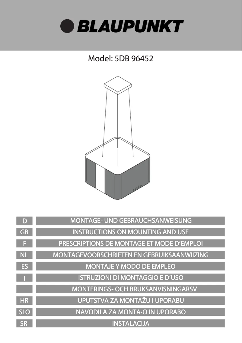 Page 1 de la notice Guide d'installation Blaupunkt 5DB96452