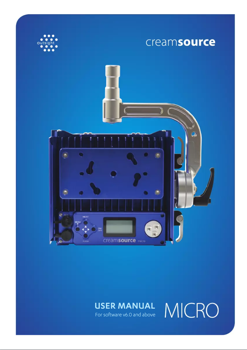 Page n°1 - Manuel utilisateur Creamsource Micro Colour