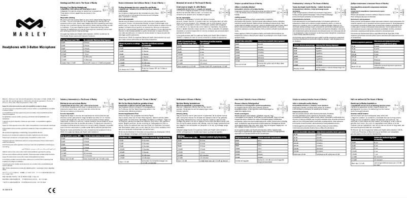 Page 1 de la notice Manuel utilisateur House of Marley Riddim EM-JH053