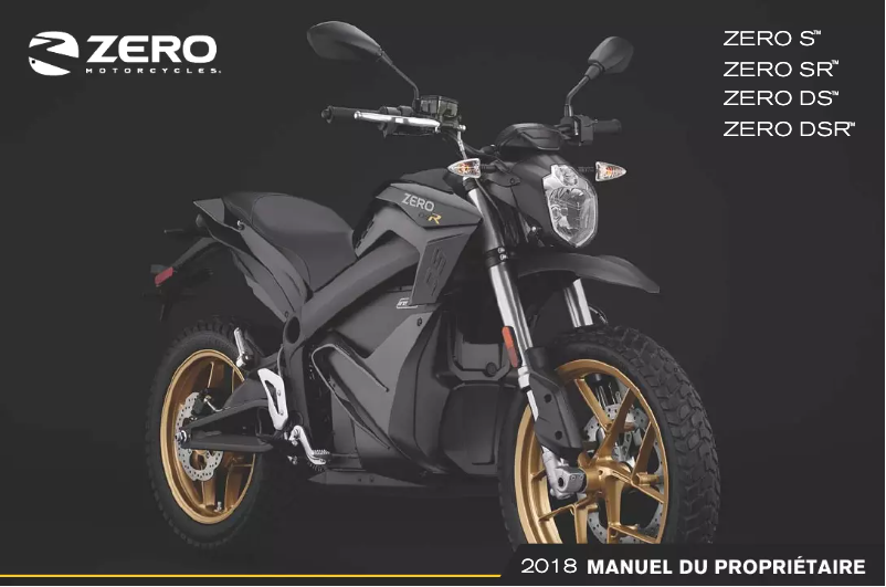 First page image of the manual for SR (2018)