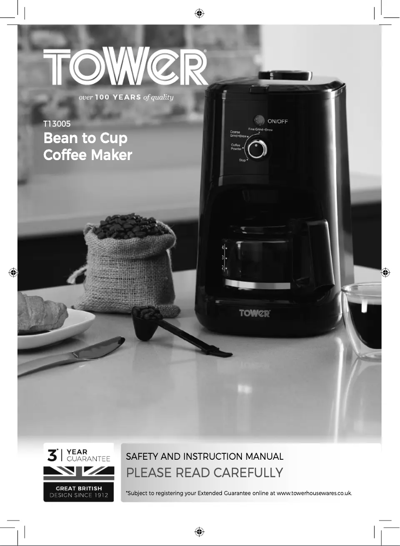 Page 1 de la notice Manuel utilisateur Tower T13005