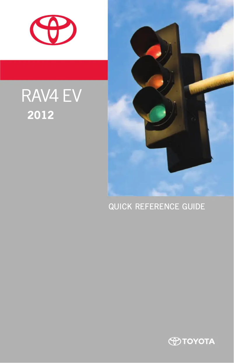 Image de la première page du manuel de l'appareil RAC4 EV (2012)