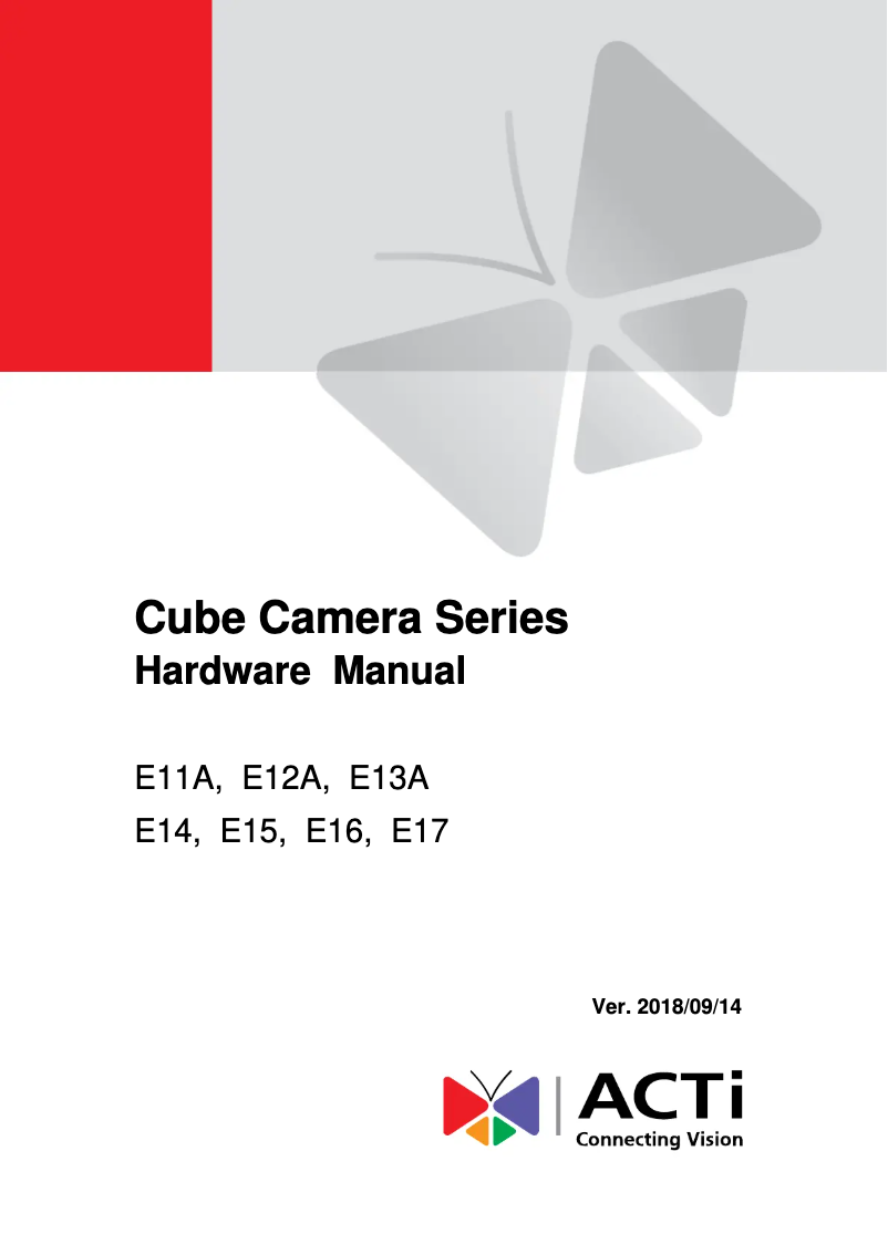 Image de la première page du manuel de l'appareil E17