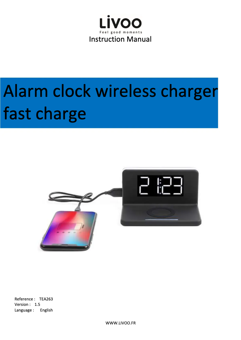 Página 1 del manual Manual de usuario Livoo TEA263