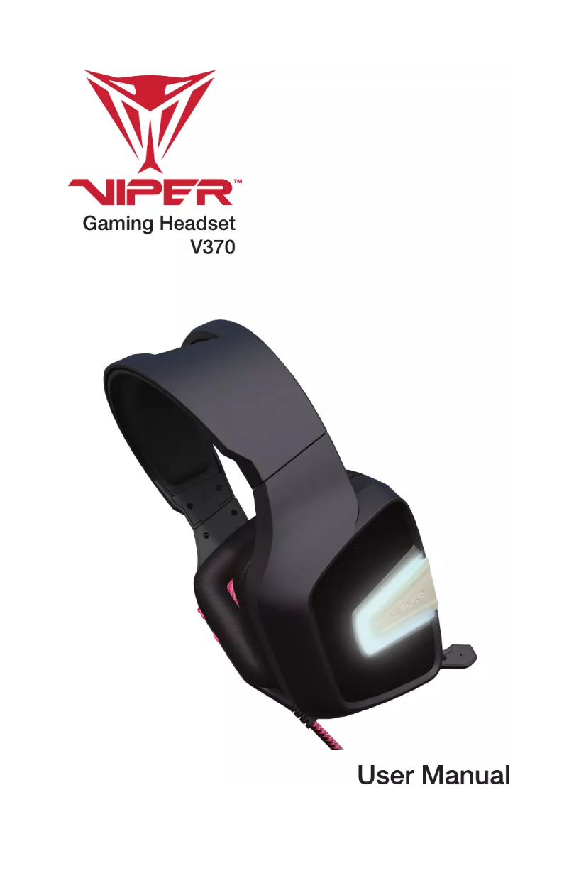 Page 1 of the manual User Manual Patriot Memory Viper V370