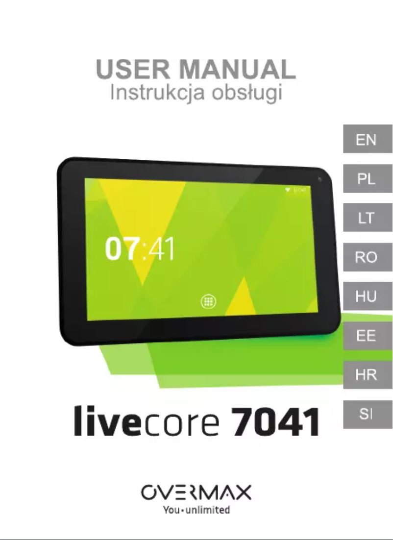 Page n°1 - Manuel utilisateur Overmax Livecore 7041