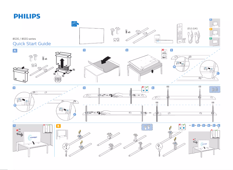 Image de la première page du manuel de l'appareil 70PUS8535
