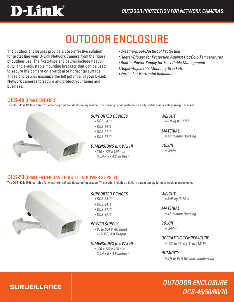 Page n°1 - Fiche technique D-Link DCS-60