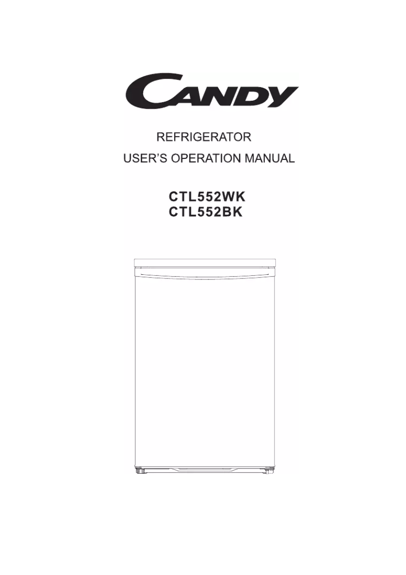 Image de la première page du manuel de l'appareil CTL552WK