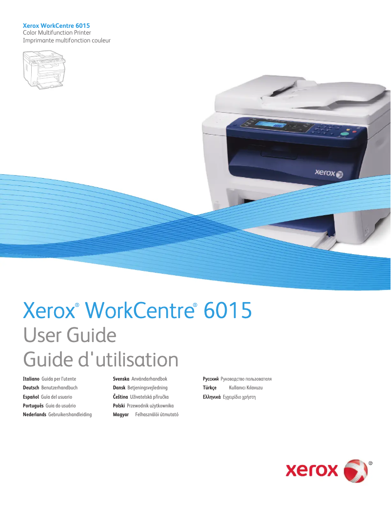 Page n°1 - Manuel utilisateur Xerox WorkCentre 6015B