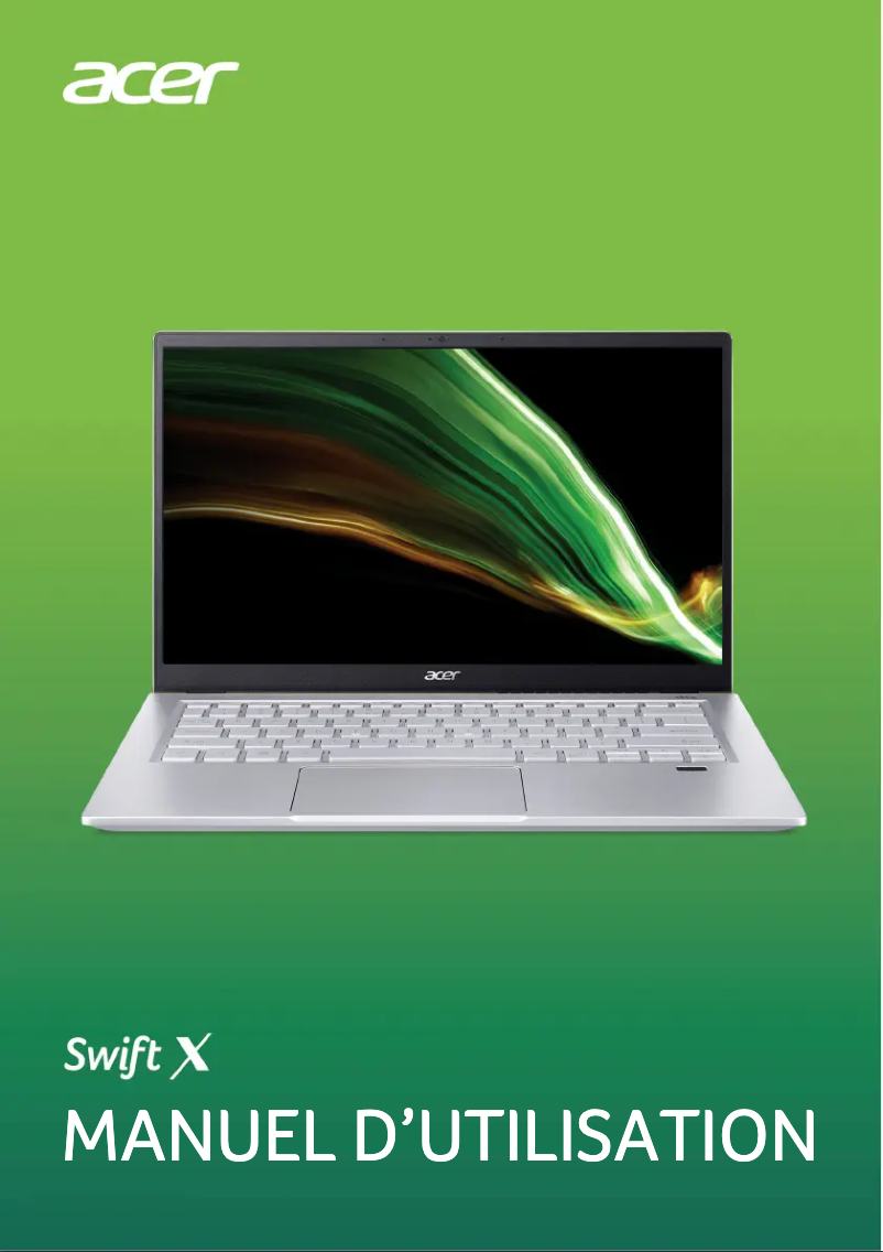Página 1 del manual Manual de usuario Acer Swift X