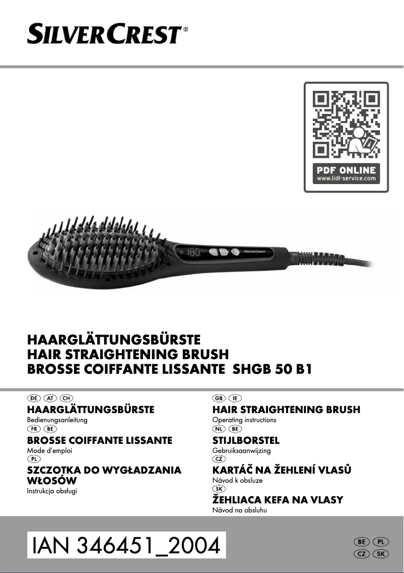 Page 1 de la notice Manuel utilisateur SilverCrest SHGB 50 B1