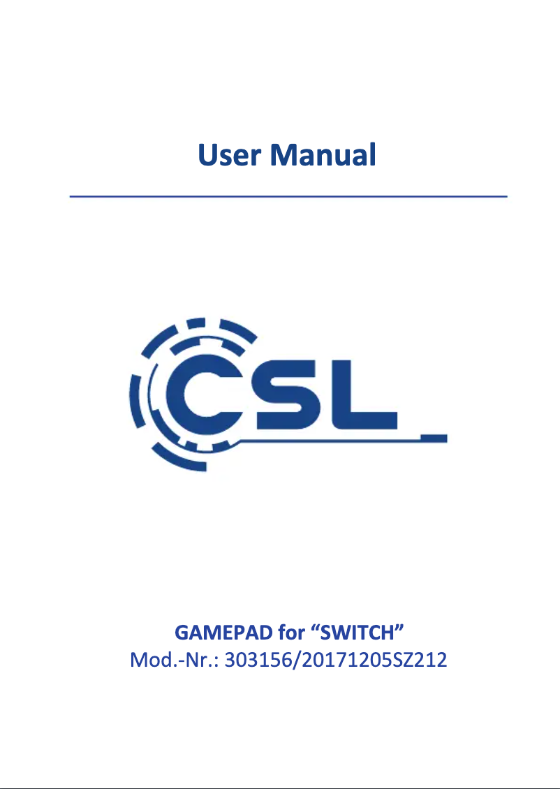 Página 1 del manual Manual de usuario CSL 303156