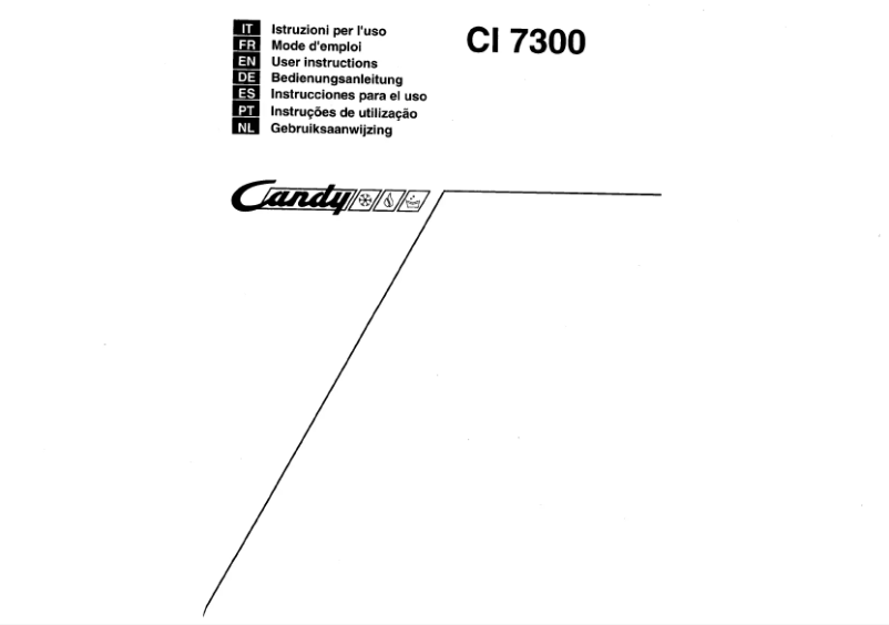 Page 1 de la notice Manuel utilisateur Candy CI 6300