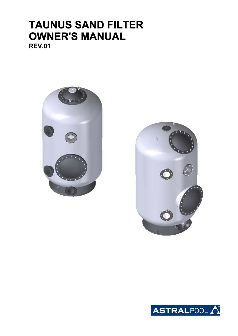 Page n°1 - Manuel utilisateur AstralPool Taunus