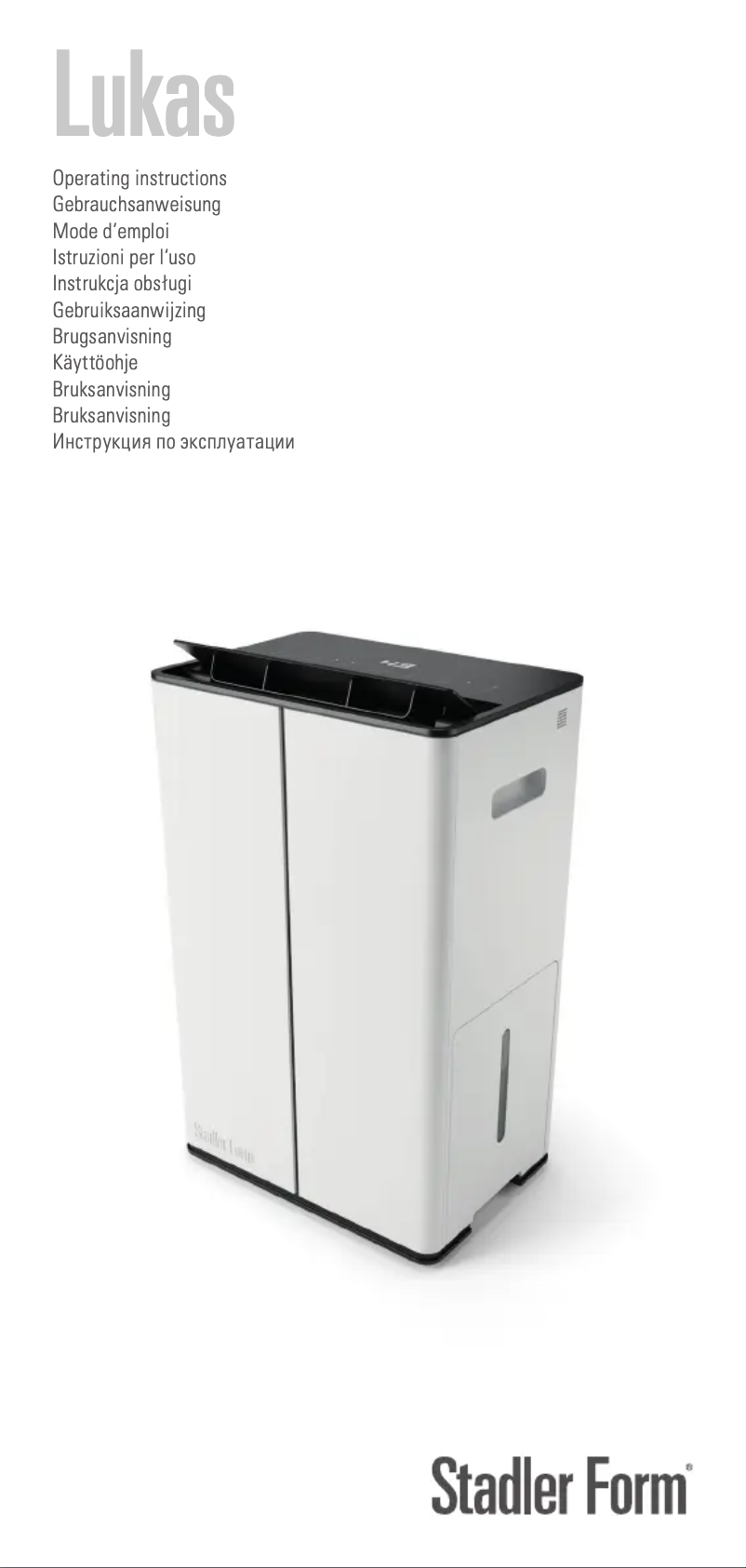 Image de la première page du manuel de l'appareil Lukas