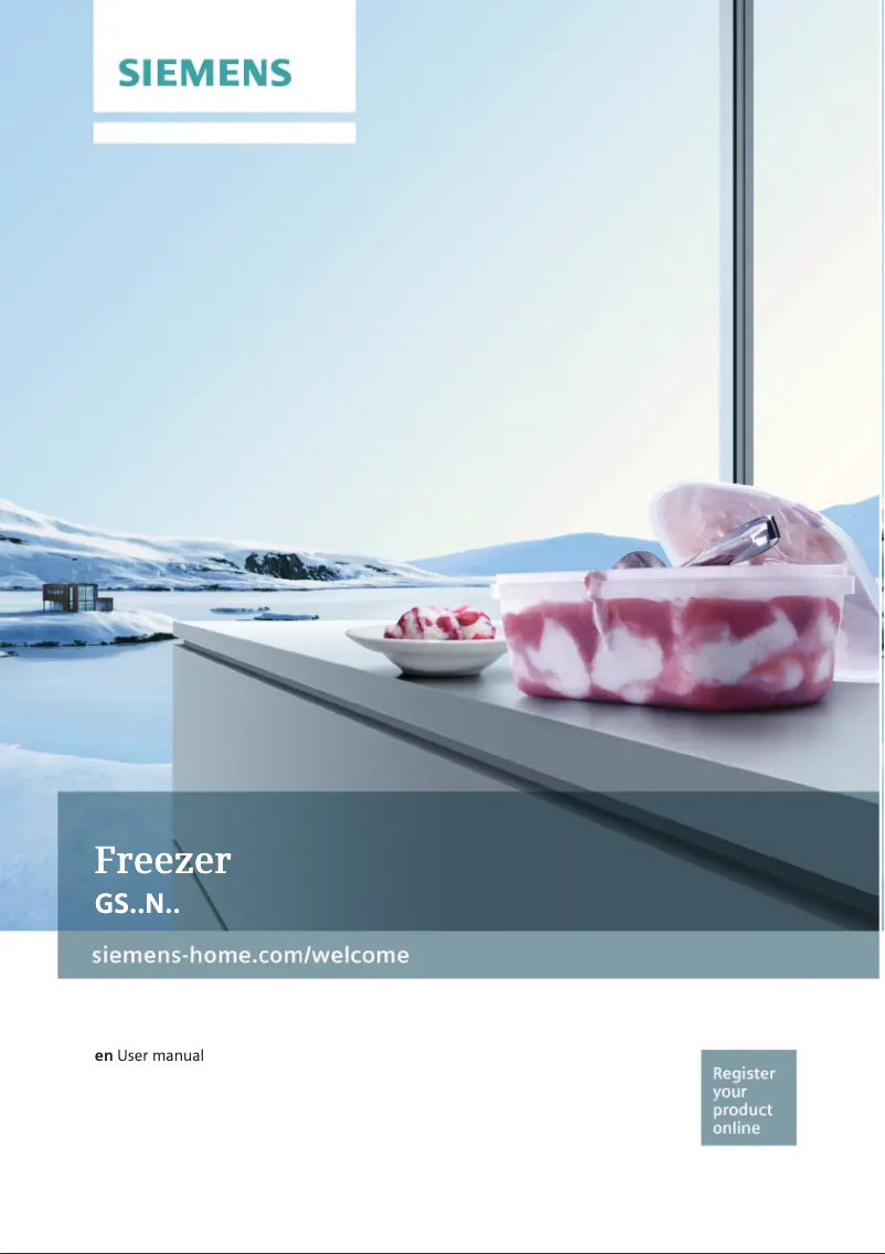 Page n°1 - Manuel utilisateur Siemens GS36NVW30G