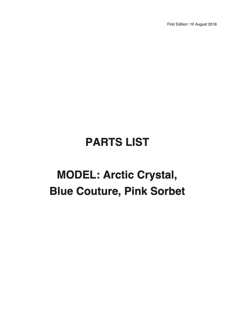 Page 1 de la notice Manuel utilisateur Janome Arctic Crystal