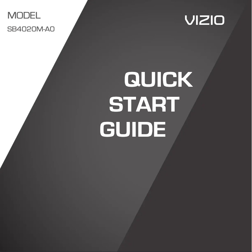 Image de la première page du manuel de l'appareil SB4020M-A0