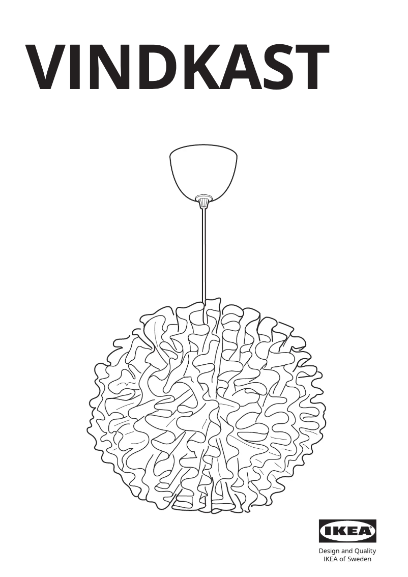 Imagen de la primera página del manual del dispositivo VINDKAST 004.691.20