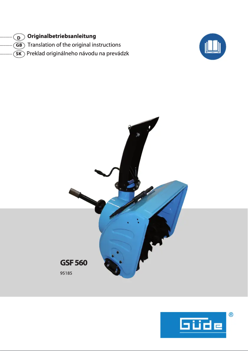 Page 1 de la notice Manuel utilisateur Güde GSF 560
