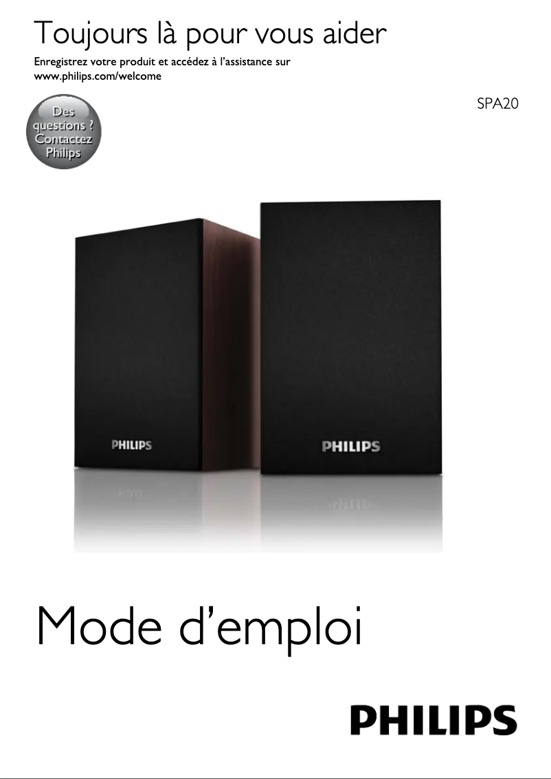 Image de la première page du manuel de l'appareil SPA20